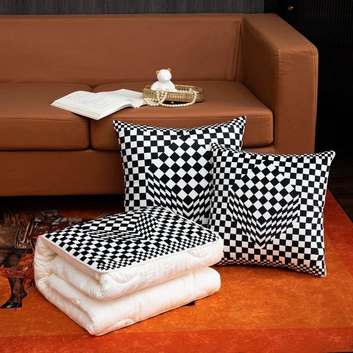 新奇异 2025新款黑白系列抱枕被 幸福魔方（HLR）