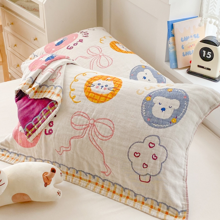 91家纺网 家纺一手货源 找家纺 （总）美宜家2025新款全棉水洗纱布枕巾