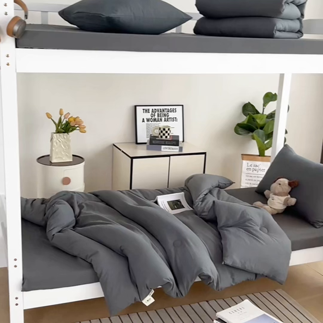 91家纺网 家纺一手货源 找家纺 益多眠 2026新款双拼云朵被冬被被子被芯 双拼系列-深灰