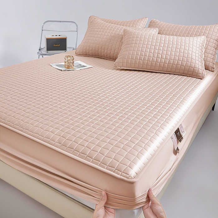 91家纺网 家纺一手货源 找家纺 （总）伊人坊 2025新款A类全棉纯棉100s夹棉床笠