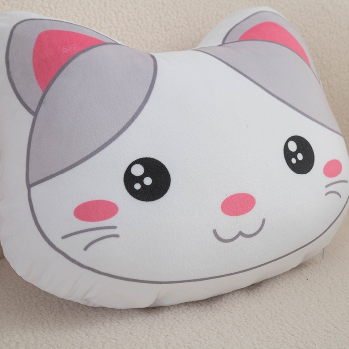 91家纺网 家纺一手货源 找家纺 新奇异 2025新款卡通抱枕 （支持定制）毯子 小猫kitten