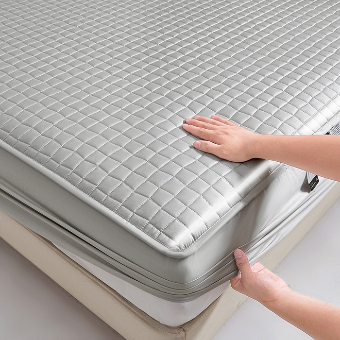 伊人坊 2025新款A类全棉纯棉100s夹棉床笠 星辰灰