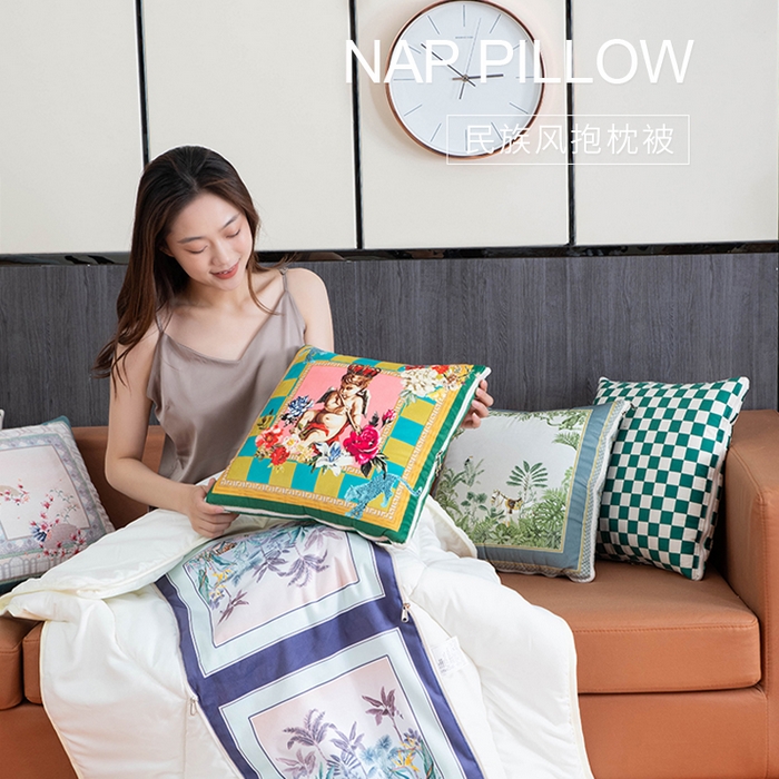 91家纺网 家纺一手货源 找家纺 （总）新奇异 2025新款民族风抱枕被