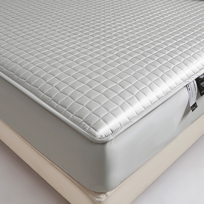 91家纺网 家纺一手货源 找家纺 伊人坊 2025新款A类全棉纯棉100s夹棉床笠 星辰灰