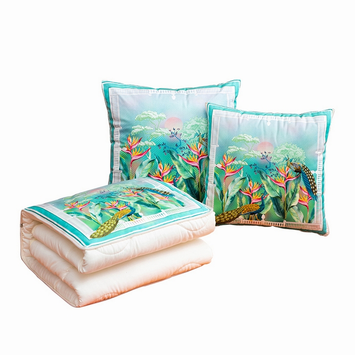 91家纺网 家纺一手货源 找家纺 新奇异 2025新款民族风抱枕被 组合图仅供展示