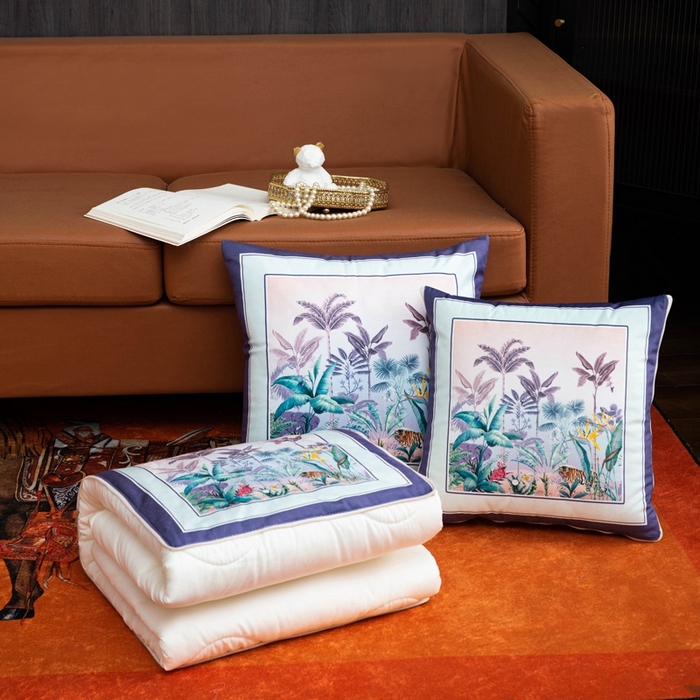 新奇异 2025新款民族风抱枕被 虎鹤双形（LS）