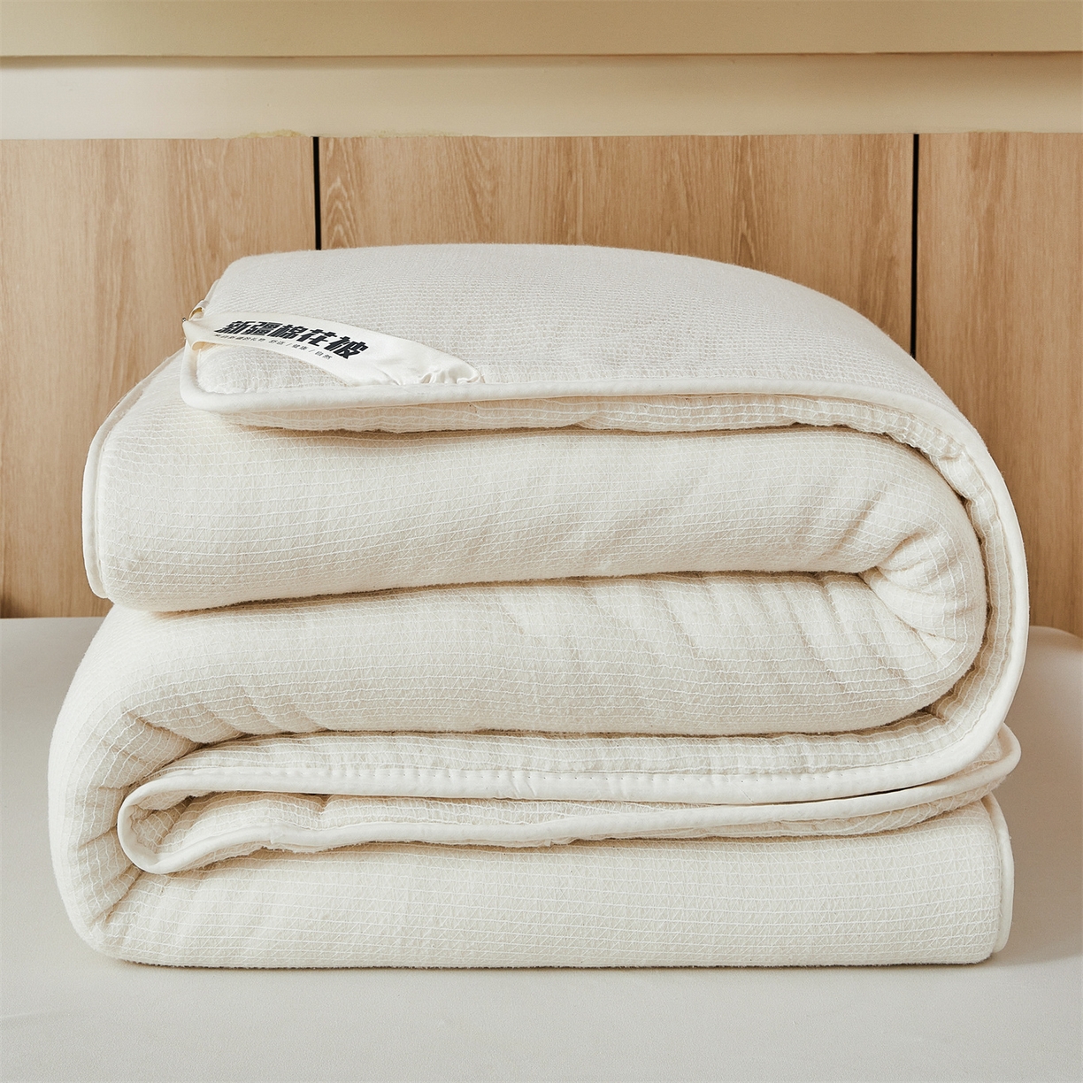 91家纺网 家纺一手货源 找家纺 （总）西域种棉人·千百笠 2025新款100%新疆棉花被棉絮棉花被全棉鱼鳞网纱被子加厚冬被春秋被子被芯