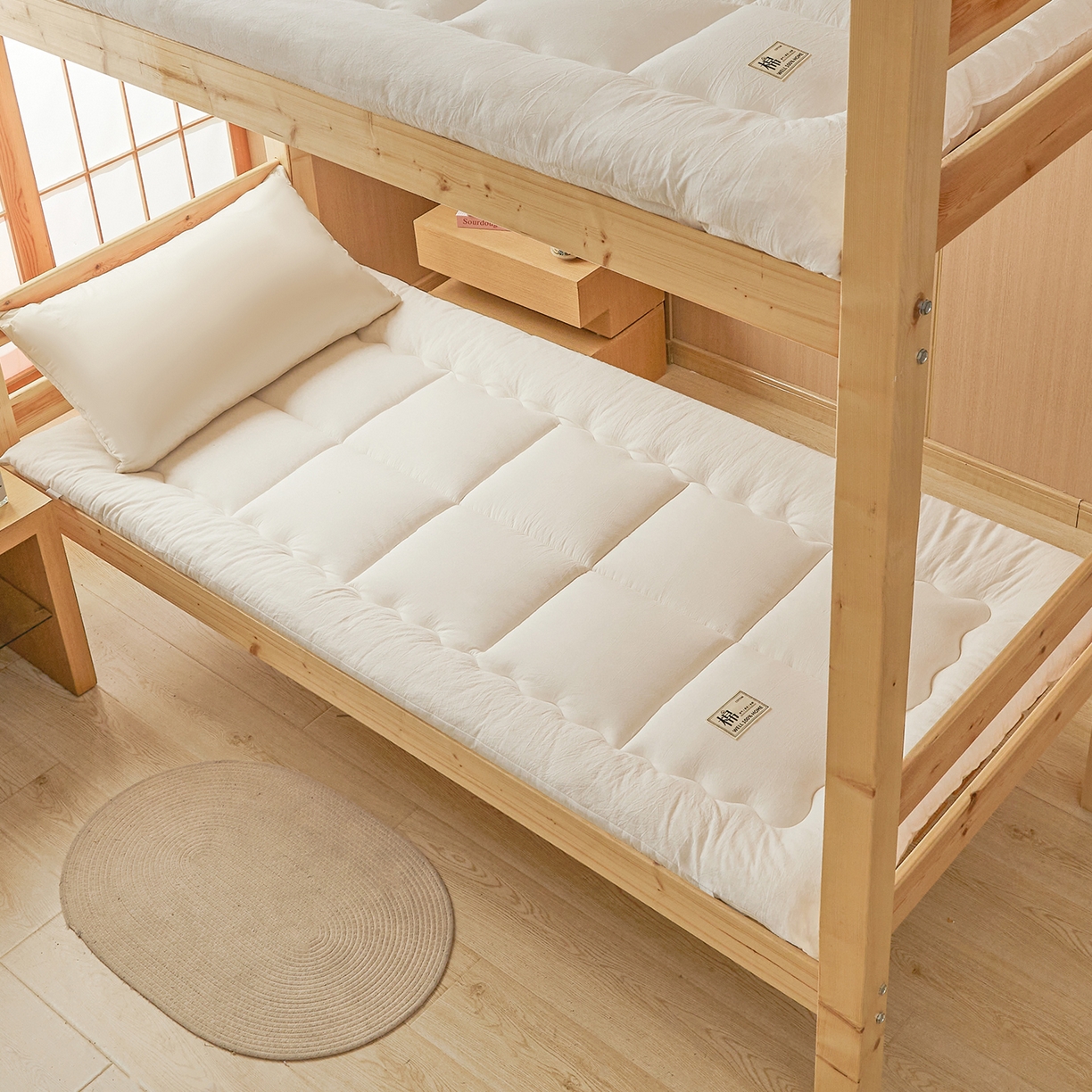 （总）西域种棉人·千百笠 （总）2025新款A类里外全棉100%新疆棉花填充夹棉床垫床护垫软垫床褥子单人双