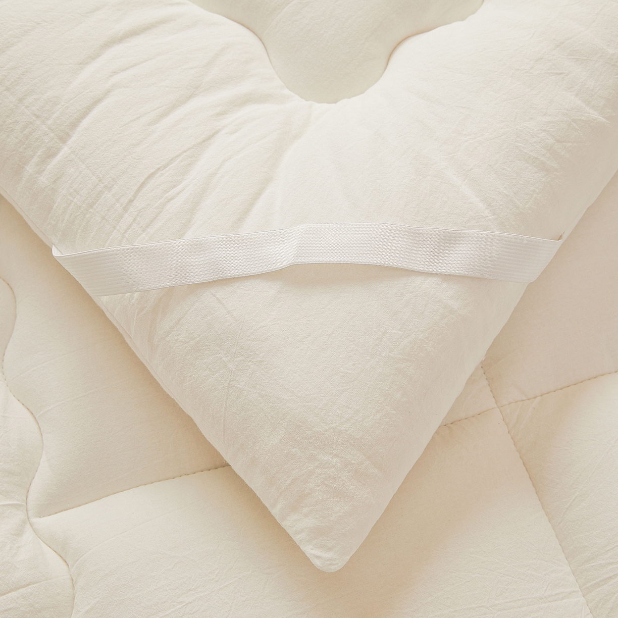 91家纺网 家纺一手货源 找家纺 西域种棉人·千百笠 （总）2025新款A类里外全棉100%新疆棉花填充夹棉床垫床护垫软垫床褥子单人双 夏洛床垫-白