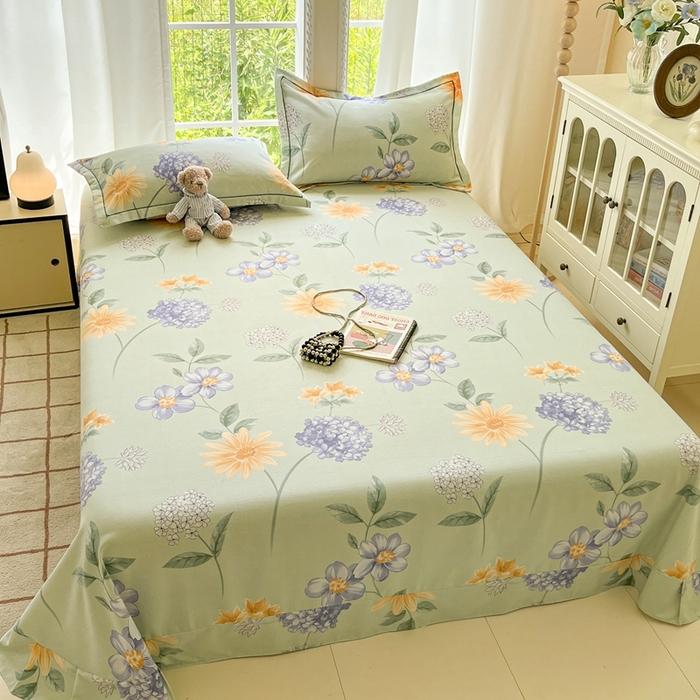 91家纺网 家纺一手货源 找家纺 （总）莱通家纺 2025新款新疆棉加厚生态磨毛印花系列单床单单品床单单件床单