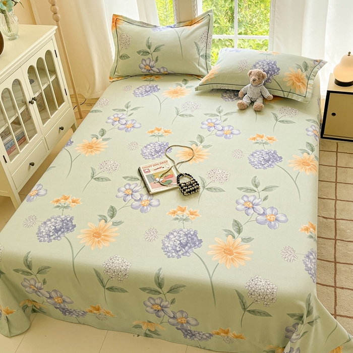 91家纺网 家纺一手货源 找家纺 （总）莱通家纺 2025新款新疆棉加厚生态磨毛印花系列单床单单品床单单件床单