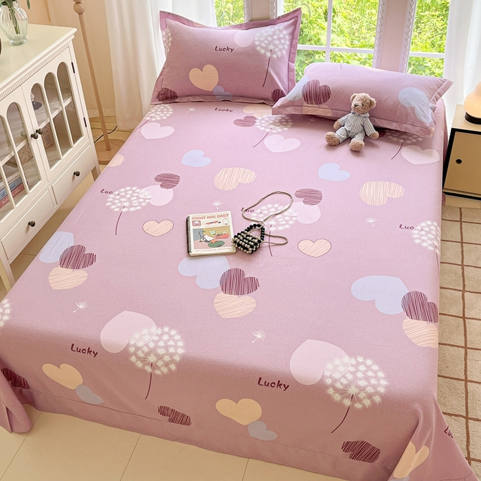 91家纺网 家纺一手货源 找家纺 （总）莱通家纺 2025新款新疆棉加厚生态磨毛印花系列单床单单品床单单件床单