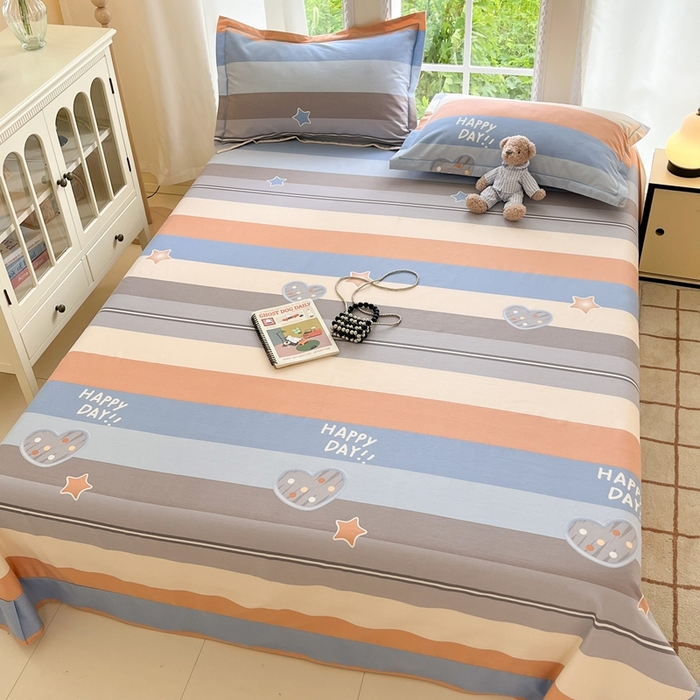 91家纺网 家纺一手货源 找家纺 （总）莱通家纺 2025新款新疆棉加厚生态磨毛印花系列单床单单品床单单件床单