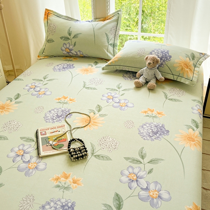 91家纺网 家纺一手货源 找家纺 莱通家纺 2025新款新疆棉加厚生态磨毛印花系列单床单单品床单单件床单 安娜