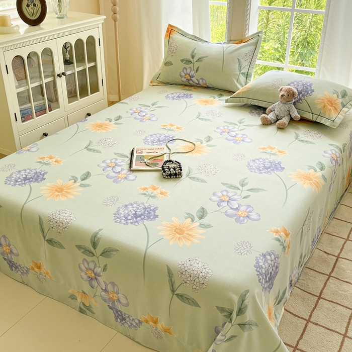 91家纺网 家纺一手货源 找家纺 莱通家纺 2025新款新疆棉加厚生态磨毛印花系列单床单单品床单单件床单 安娜