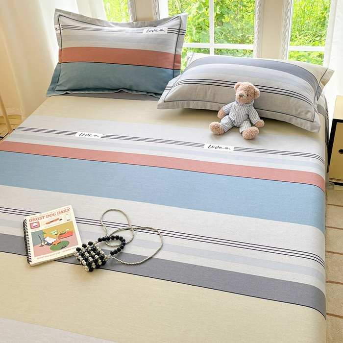 91家纺网 家纺一手货源 找家纺 莱通家纺 2025新款新疆棉加厚生态磨毛印花系列单床单单品床单单件床单 万华镜