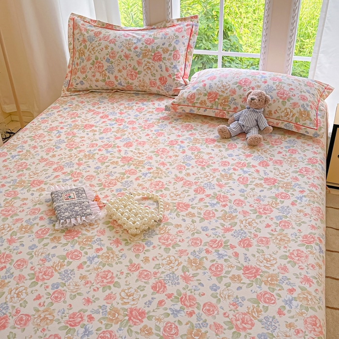 91家纺网 家纺一手货源 找家纺 莱通家纺 2025新款新疆棉加厚生态磨毛印花系列单床单单品床单单件床单 花恋