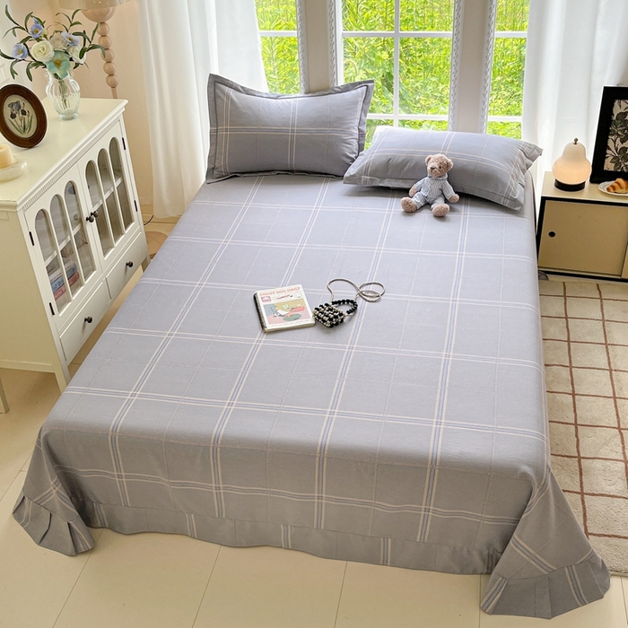 91家纺网 家纺一手货源 找家纺 莱通家纺 2025新款新疆棉加厚生态磨毛印花系列单床单单品床单单件床单 莫里特