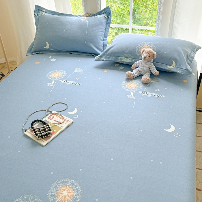 91家纺网 家纺一手货源 找家纺 莱通家纺 2025新款新疆棉加厚生态磨毛印花系列单床单单品床单单件床单 蒲公英