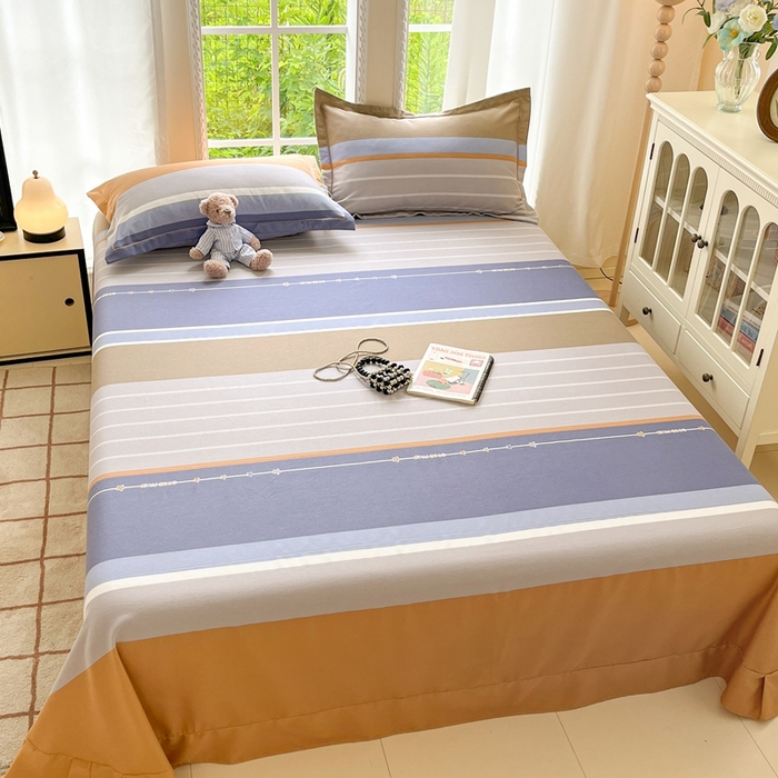 91家纺网 家纺一手货源 找家纺 莱通家纺 2025新款新疆棉加厚生态磨毛印花系列单床单单品床单单件床单 米兰印象