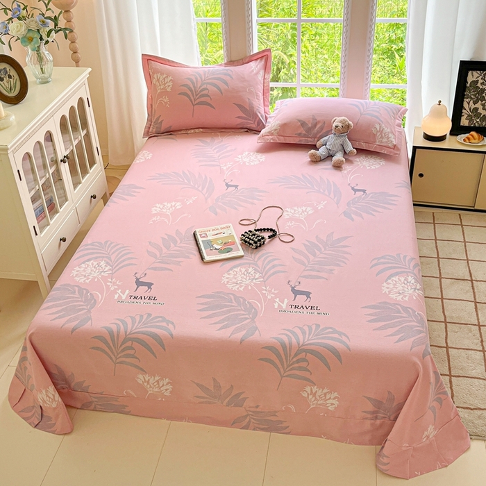 91家纺网 家纺一手货源 找家纺 莱通家纺 2025新款新疆棉加厚生态磨毛印花系列单床单单品床单单件床单 时尚都市