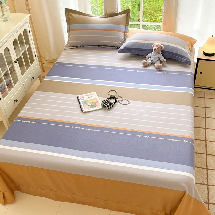 莱通家纺 2025新款新疆棉加厚生态磨毛印花系列单床单单品床单单件床单 米兰印象