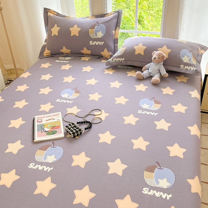 91家纺网 家纺一手货源 找家纺 莱通家纺 2025新款新疆棉加厚生态磨毛印花系列单床单单品床单单件床单 星芒物语