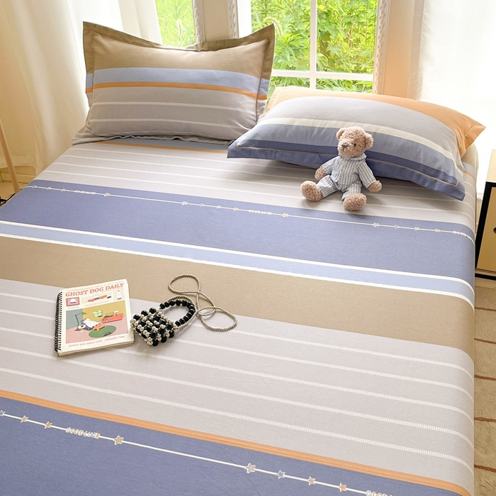 91家纺网 家纺一手货源 找家纺 莱通家纺 2025新款新疆棉加厚生态磨毛印花系列单床单单品床单单件床单 米兰印象