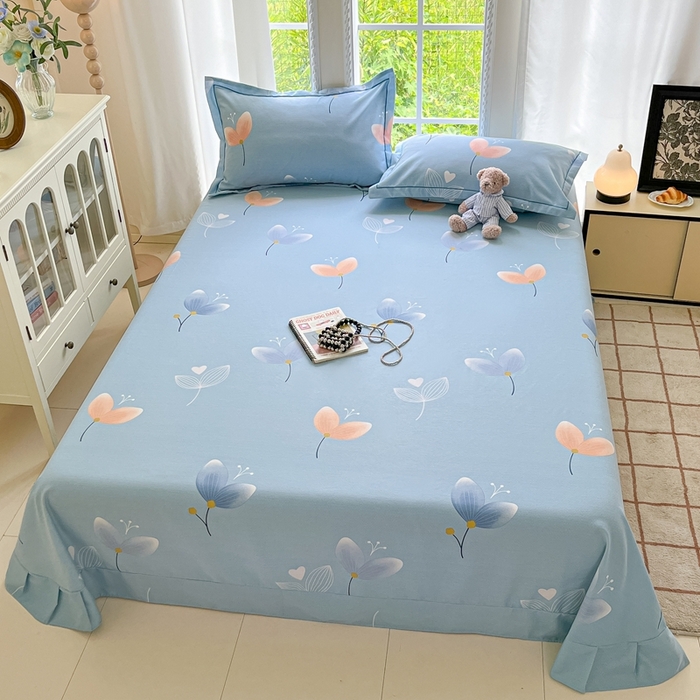 91家纺网 家纺一手货源 找家纺 莱通家纺 2025新款新疆棉加厚生态磨毛印花系列单床单单品床单单件床单 之禾