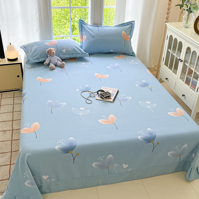 91家纺网 家纺一手货源 找家纺 莱通家纺 2025新款新疆棉加厚生态磨毛印花系列单床单单品床单单件床单 之禾