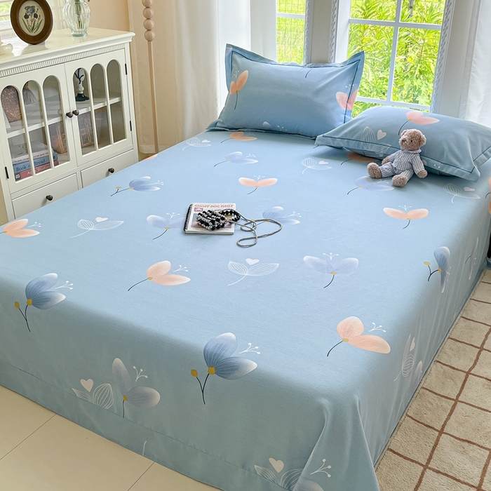 91家纺网 家纺一手货源 找家纺 莱通家纺 2025新款新疆棉加厚生态磨毛印花系列单床单单品床单单件床单 之禾