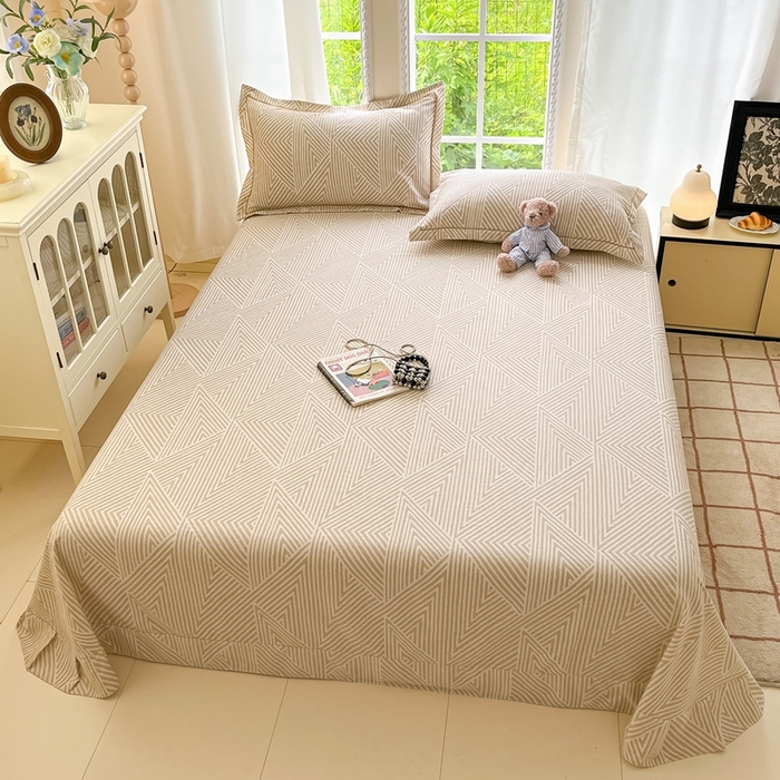 91家纺网 家纺一手货源 找家纺 莱通家纺 2025新款新疆棉加厚生态磨毛印花系列单床单单品床单单件床单 卢卡斯