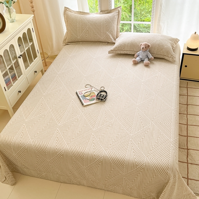 莱通家纺 2025新款新疆棉加厚生态磨毛印花系列单床单单品床单单件床单 卢卡斯