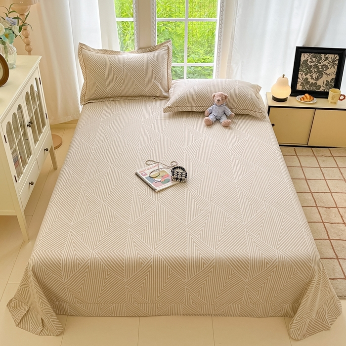 91家纺网 家纺一手货源 找家纺 莱通家纺 2025新款新疆棉加厚生态磨毛印花系列单床单单品床单单件床单 卢卡斯