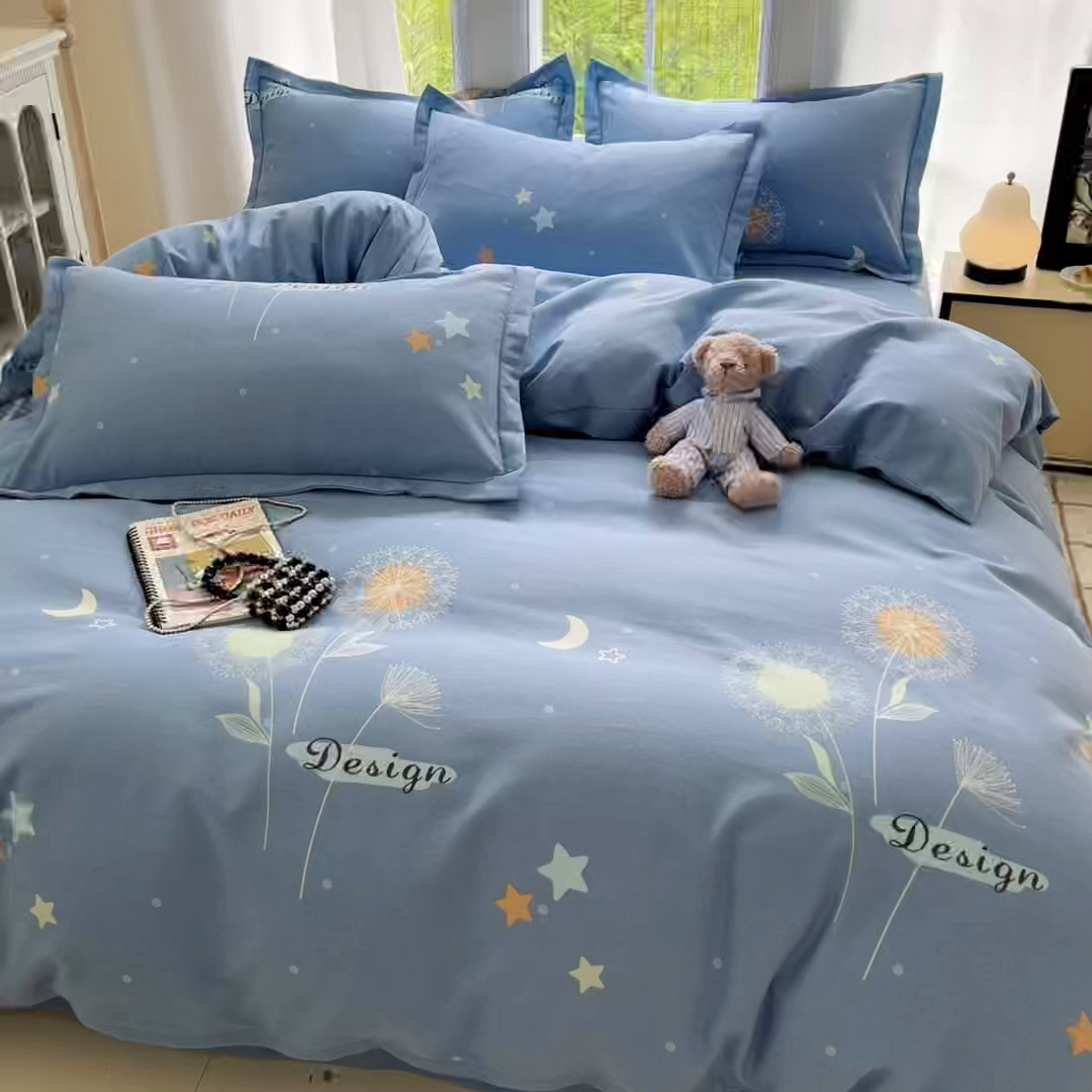 91家纺网 家纺一手货源 找家纺 莱通家纺 2025新款新疆棉加厚生态磨毛印花系列单床单单品床单单件床单 蒲公英