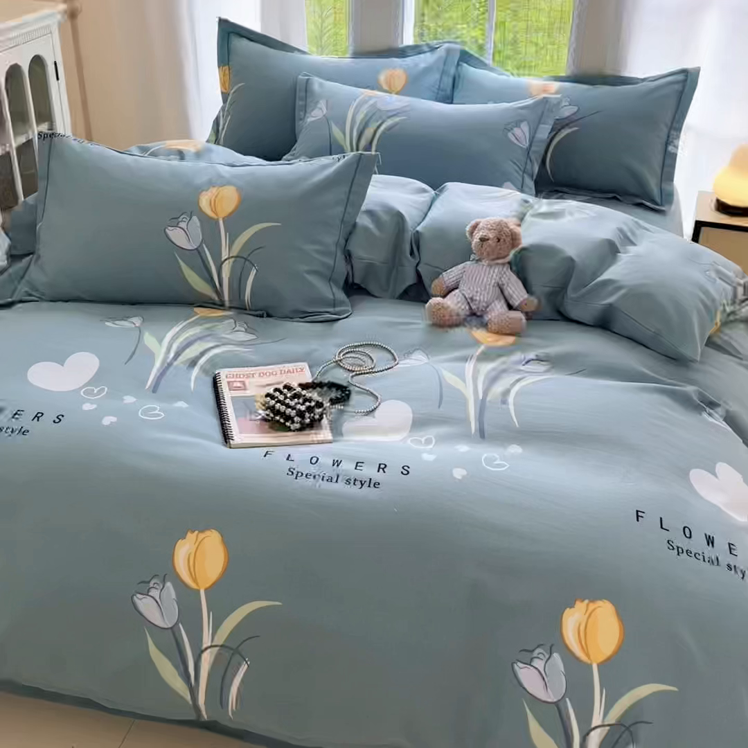 91家纺网 家纺一手货源 找家纺 莱通家纺 2025新款新疆棉加厚生态磨毛印花系列单床单单品床单单件床单 郁见未来