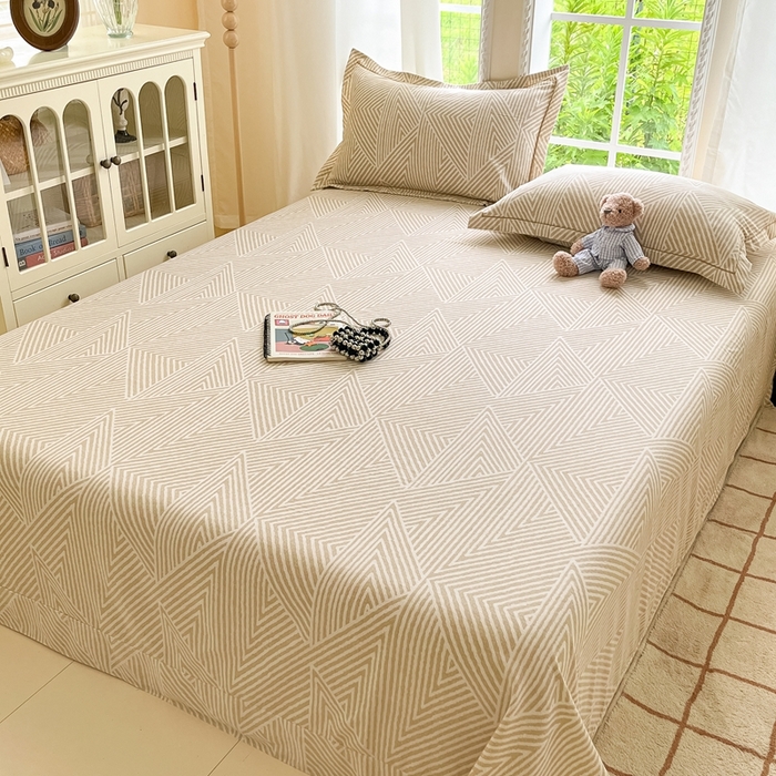 91家纺网 家纺一手货源 找家纺 莱通家纺 2025新款新疆棉加厚生态磨毛印花系列单床单单品床单单件床单 卢卡斯