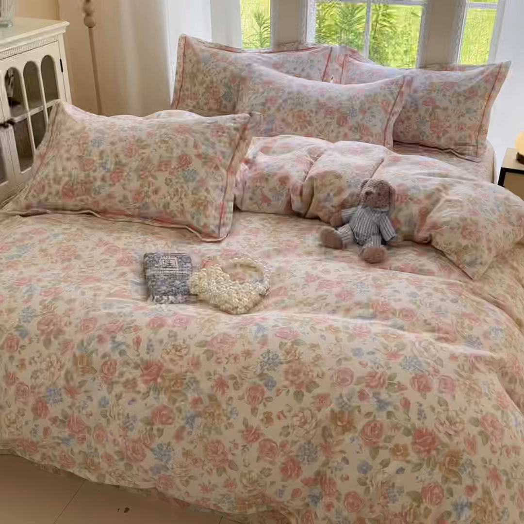 91家纺网 家纺一手货源 找家纺 莱通家纺 2025新款新疆棉加厚生态磨毛印花系列单床单单品床单单件床单 花恋