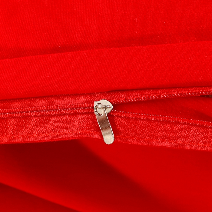 91家纺网 家纺一手货源 找家纺 居美良品 2025新款婚庆100全棉纯棉大红磨毛系列被套单件单被套 天长地久