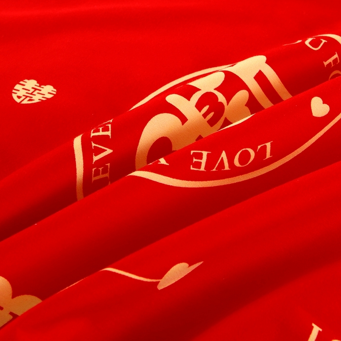 91家纺网 家纺一手货源 找家纺 （总）居美良品 2025新款婚庆100全棉纯棉大红磨毛四件套