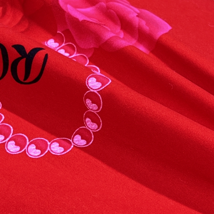 91家纺网 家纺一手货源 找家纺 居美良品 2025新款婚庆100全棉纯棉大红磨毛四件套 幸福港湾