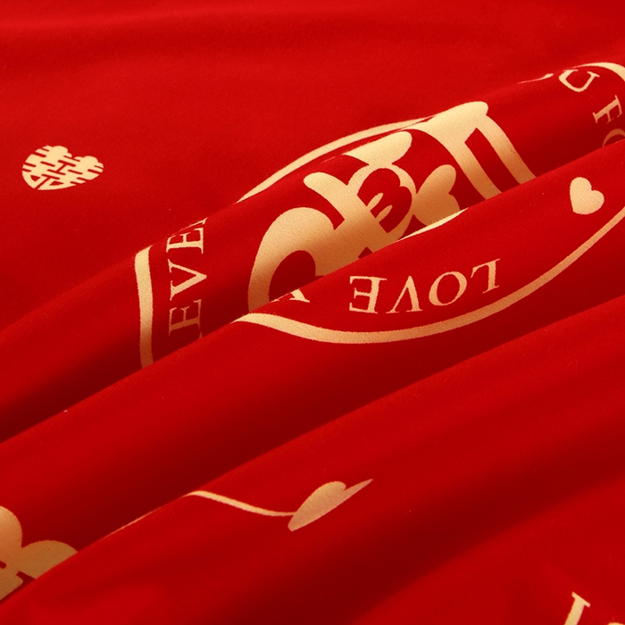 91家纺网 家纺一手货源 找家纺 （总）居美良品 2025新款婚庆100全棉纯棉大红磨毛系列被套单件单被套