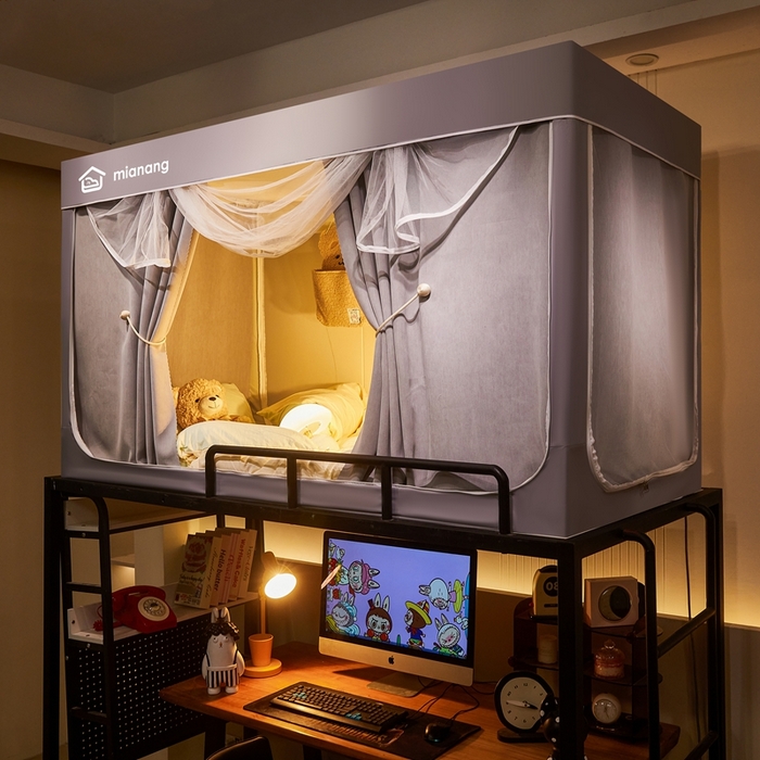 91家纺网 家纺一手货源 找家纺 （总）卓尔居 2025新款学生遮光床帘学生蚊帐-非凡大师系列