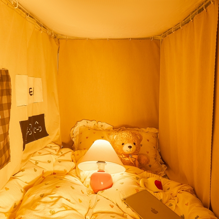 91家纺网 家纺一手货源 找家纺 卓尔居 2025新款学生遮光床帘学生蚊帐-非凡大师系列 非凡大师-米色