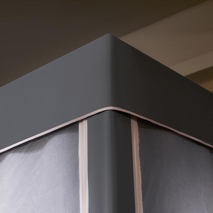 91家纺网 家纺一手货源 找家纺 卓尔居 2025新款学生遮光床帘学生蚊帐-非凡大师系列 非凡大师-蓝灰