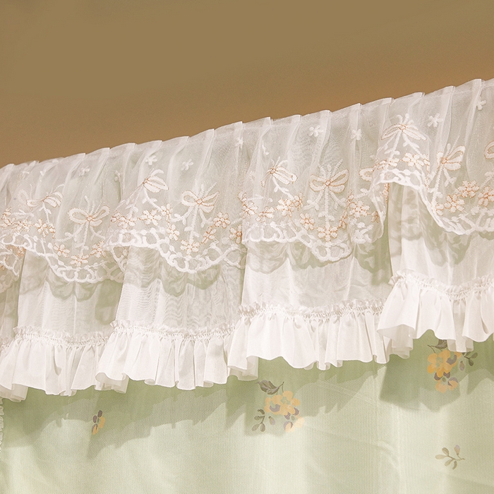 91家纺网 家纺一手货源 找家纺 富莱星蚊帐 2025新款无涂层温和植绒强遮光学生蚊帐-浅语 浅语-抹茶绿