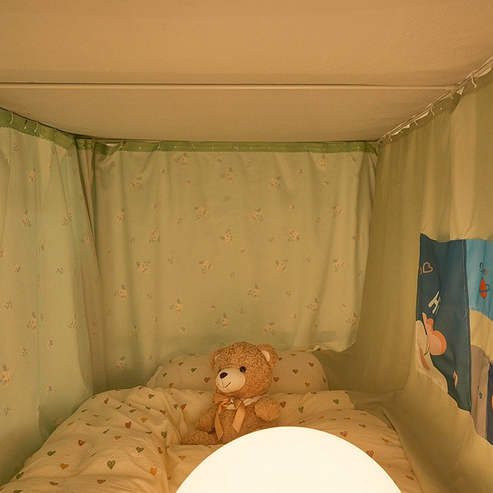 91家纺网 家纺一手货源 找家纺 富莱星蚊帐 2025新款无涂层温和植绒强遮光学生蚊帐-浅语 浅语-抹茶绿