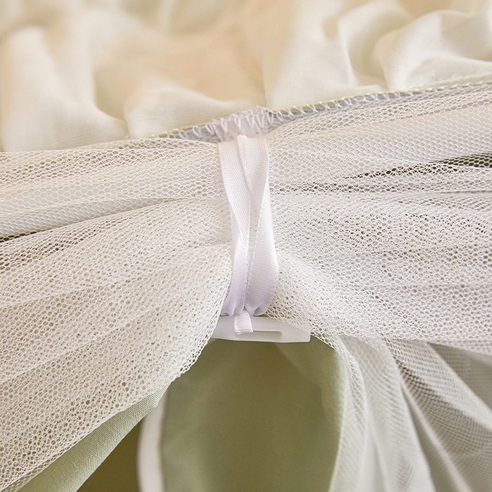 91家纺网 家纺一手货源 找家纺 富莱星蚊帐 2025新款无涂层温和植绒强遮光学生蚊帐-浅语 浅语-抹茶绿