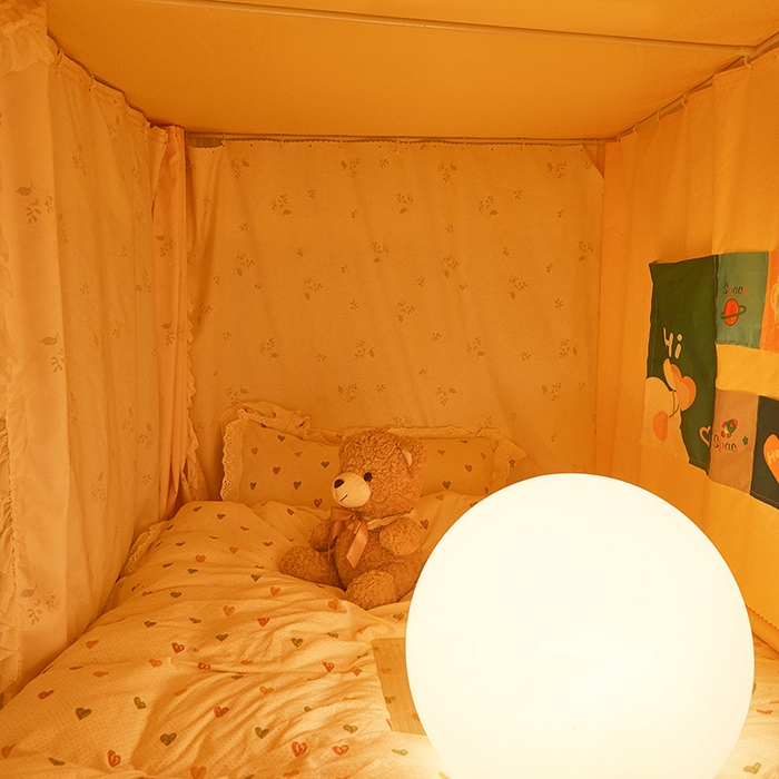 91家纺网 家纺一手货源 找家纺 富莱星蚊帐 2025新款无涂层温和植绒强遮光学生蚊帐-浅语 浅语-米黄