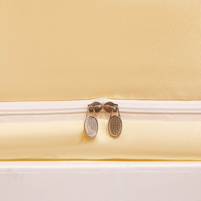 91家纺网 家纺一手货源 找家纺 富莱星蚊帐 2025新款无涂层温和植绒强遮光学生蚊帐-浅语 浅语-米黄